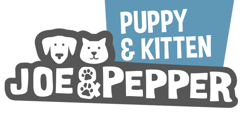 Joe & Pepper Kitten Puppy Logo