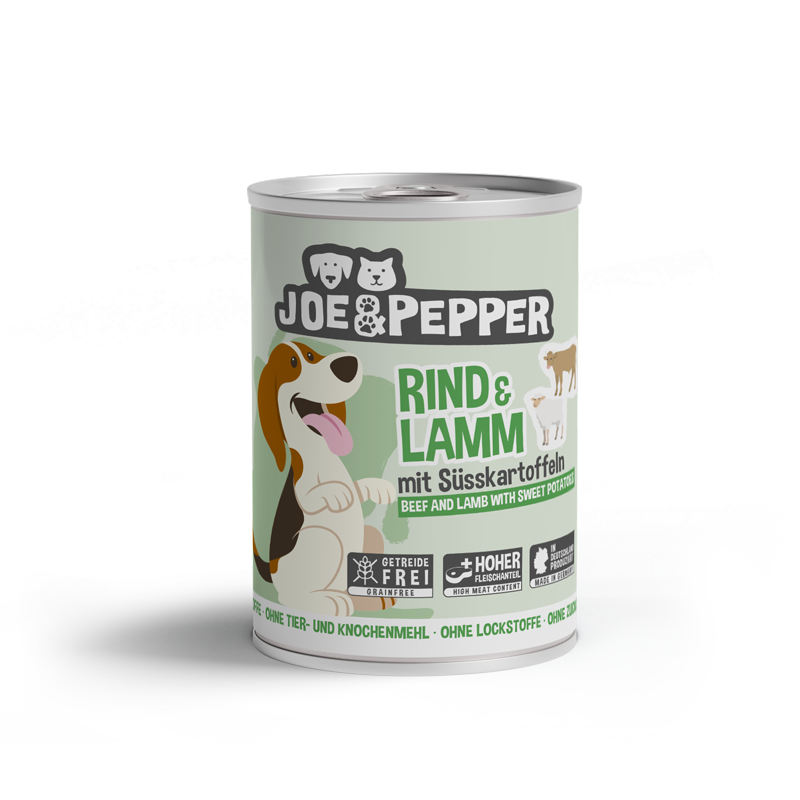 Joe Pepper Hundefutter Rind Lamm