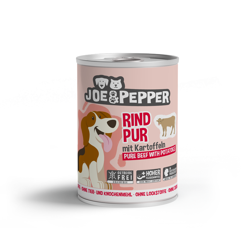 Joe Pepper Hundefutter Rind Pur