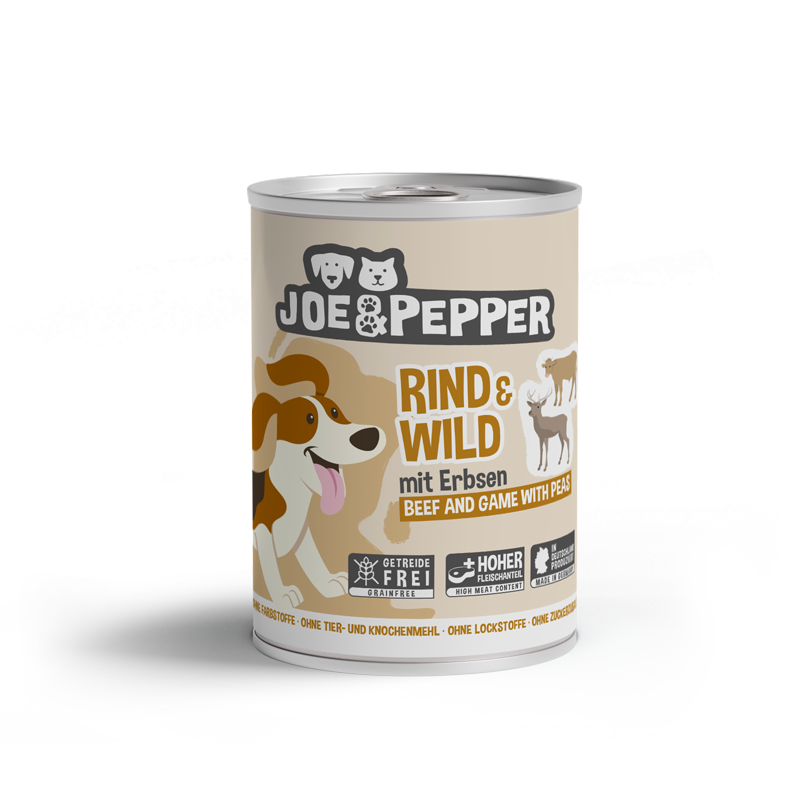Joe Pepper Hundefutter Rind Wild