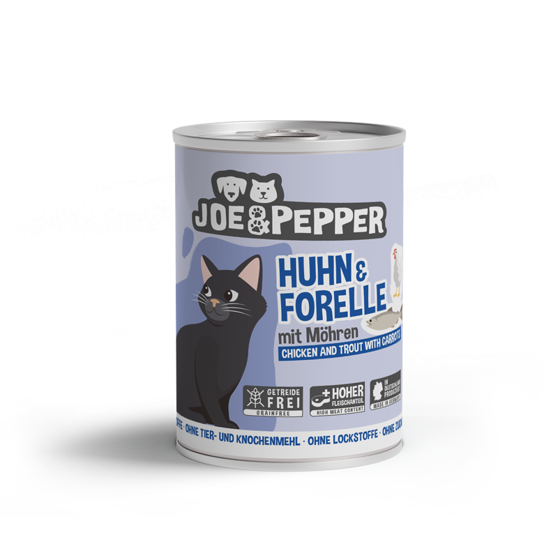 Joe Pepper Katzenfutter Huhn Forelle